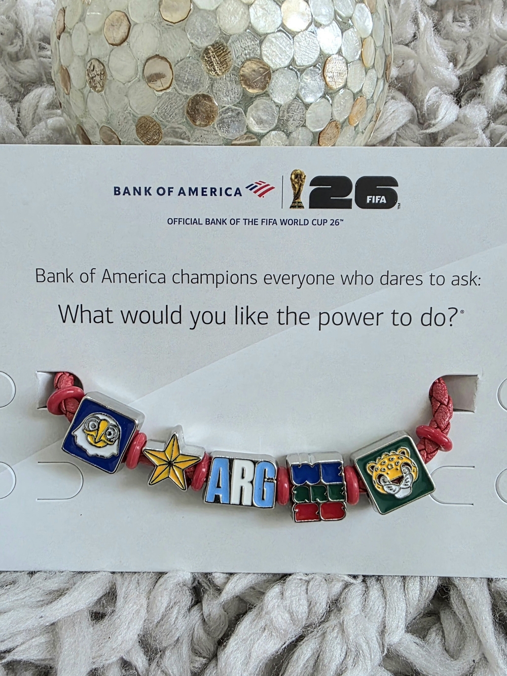 FIFA 26 Braided Charm Bracelet, Argentina, Limited Edition